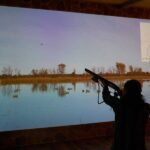 Schießtraining auf der Leinwand - Simulation